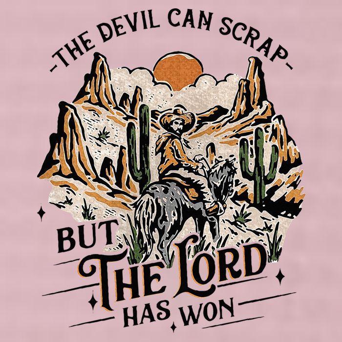 The Devil Can Scrap But The Lord Has Won Country Music 25L Jumbo Tote