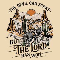 The Devil Can Scrap But The Lord Has Won Country Music Drawstring Bag