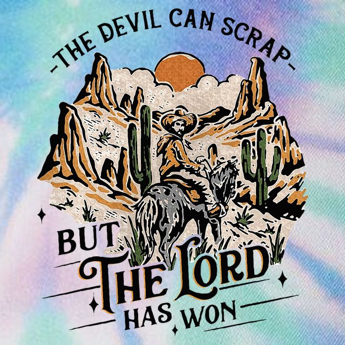 The Devil Can Scrap But The Lord Has Won Country Music Legacy Tie Dye Trucker Hat