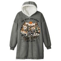 The Devil Can Scrap But The Lord Has Won Country Music Hooded Wearable Blanket