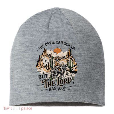 The Devil Can Scrap But The Lord Has Won Country Music Sustainable Beanie