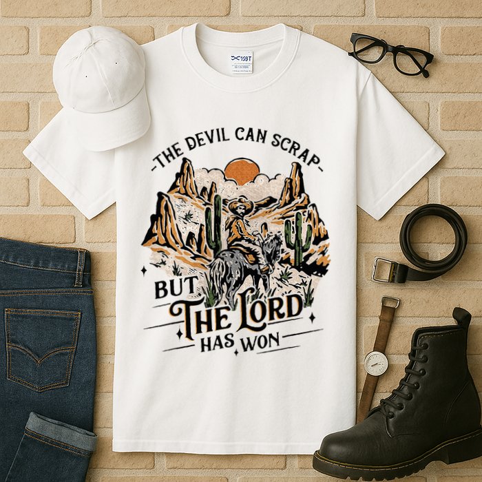 The Devil Can Scrap But The Lord Has Won Country Music Tall T-Shirt
