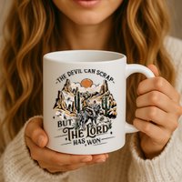 The Devil Can Scrap But The Lord Has Won Country Music Mug