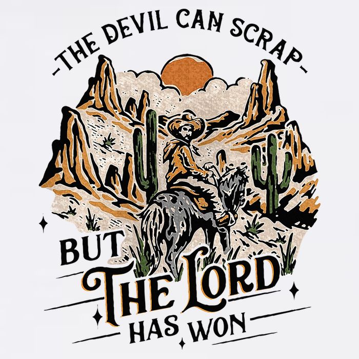 The Devil Can Scrap But The Lord Has Won Country Music Flatbill Hat