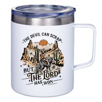 The Devil Can Scrap But The Lord Has Won Country Music 12oz Stainless Steel Coffee Mug