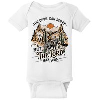 The Devil Can Scrap But The Lord Has Won Country Music Baby Bodysuit