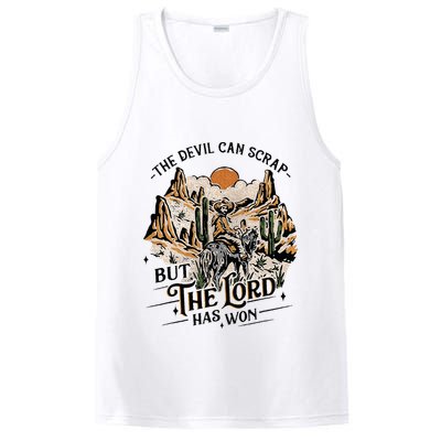 The Devil Can Scrap But The Lord Has Won Country Music PosiCharge Competitor Tank
