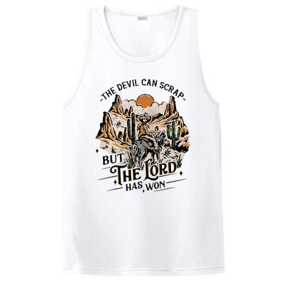 The Devil Can Scrap But The Lord Has Won Country Music PosiCharge Competitor Tank