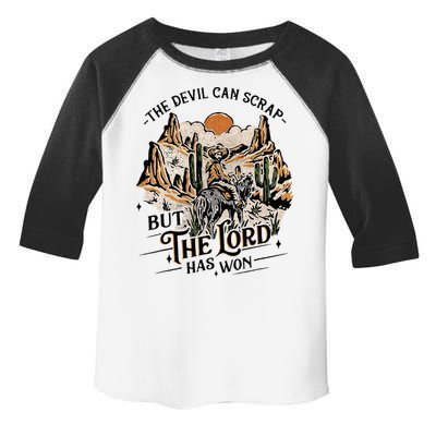 The Devil Can Scrap But The Lord Has Won Country Music Toddler Fine Jersey T-Shirt