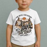 The Devil Can Scrap But The Lord Has Won Country Music Toddler T-Shirt