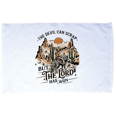 The Devil Can Scrap But The Lord Has Won Country Music Microfiber Hand Towel