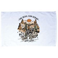 The Devil Can Scrap But The Lord Has Won Country Music Microfiber Hand Towel
