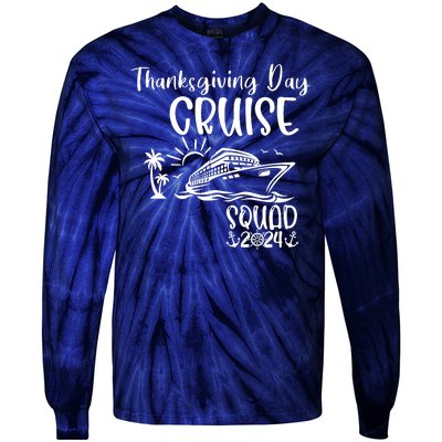 Thanksgiving Day Cruise Squad 2024 Holiday Cruise Family Matching Family Cruise Tie-Dye Long Sleeve Shirt