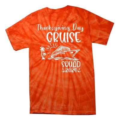 Thanksgiving Day Cruise Squad 2024 Holiday Cruise Family Matching Family Cruise Tie-Dye T-Shirt