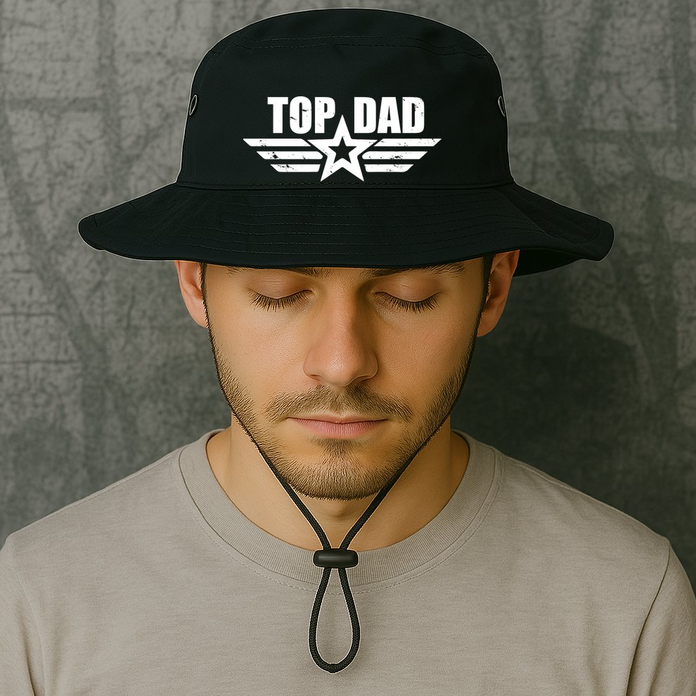 Top Dad Cool Fathers Day Gift Bucket Hat