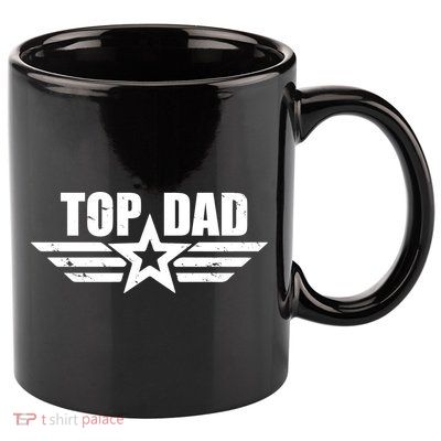 Top Dad Cool Fathers Day Gift 11oz C Handle Ceramic Mug