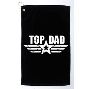 Top Dad Cool Fathers Day Gift Platinum Collection Golf Towel