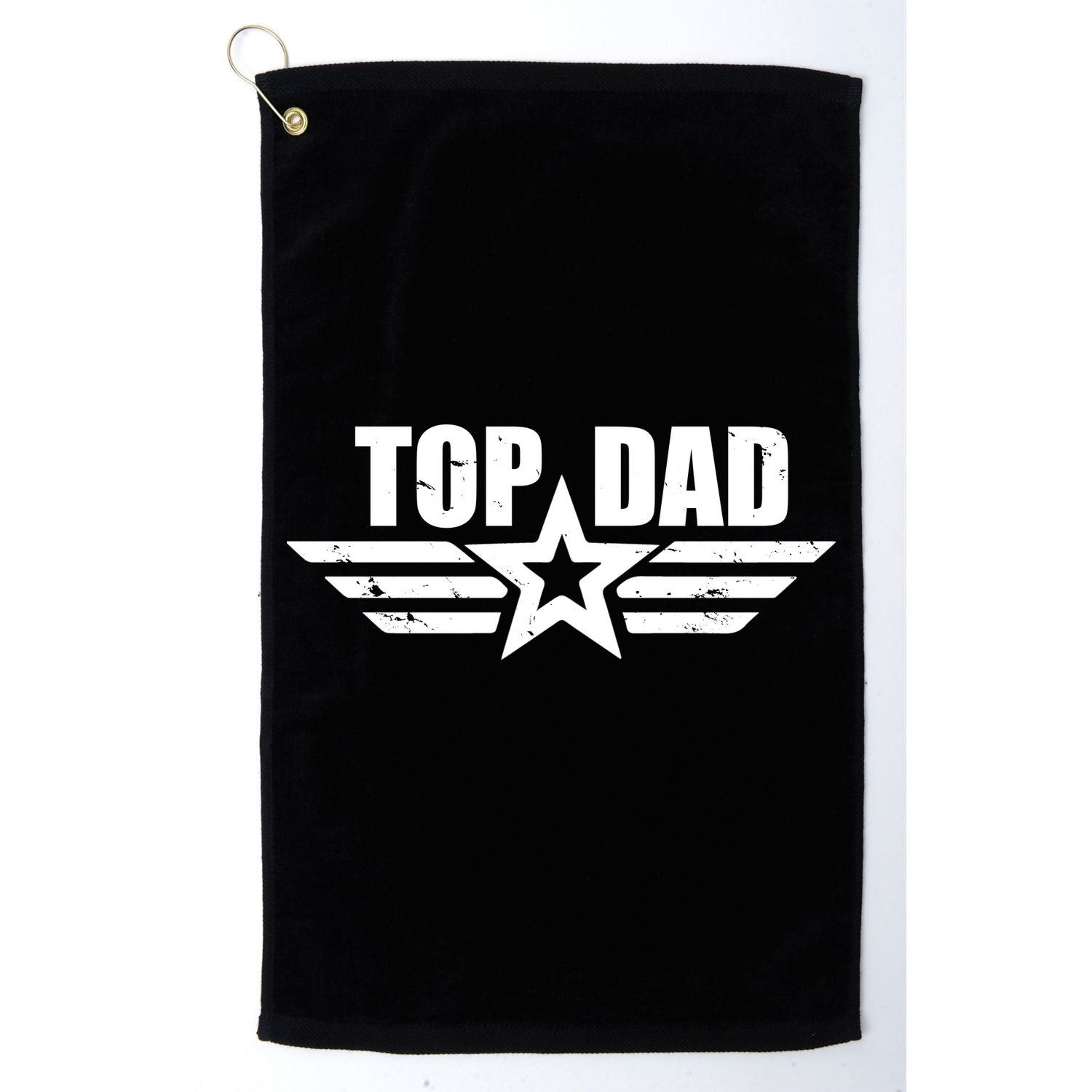 Top Dad Cool Fathers Day Gift Golf Towel