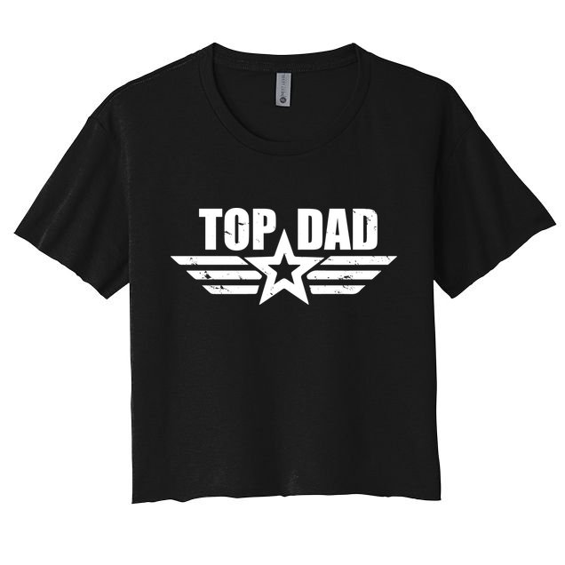 Top Dad Cool Fathers Day Gift Crop Top