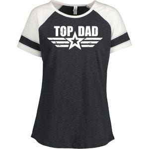 Top Dad Cool Fathers Day Gift Enza Ladies Jersey Colorblock Tee