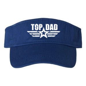 Top Dad Cool Fathers Day Gift Valucap Bio-Washed Visor