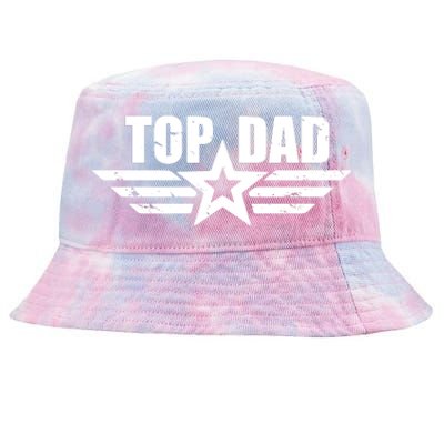 Top Dad Cool Fathers Day Gift Tie-Dyed Bucket Hat