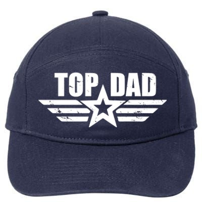 Top Dad Cool Fathers Day Gift 7-Panel Snapback Hat