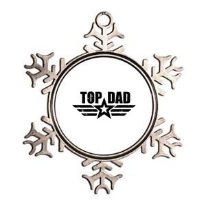 Top Dad Cool Fathers Day Gift Metallic Star Ornament