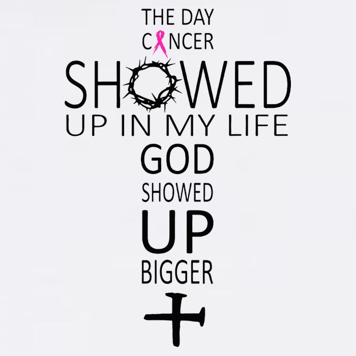 The Day Cancer Showed Up In My Life God Showed Up Bigger Cooling Performance Crew T-Shirt