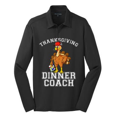 Turkey Day Culinary Expert Hilarious Thanksgiving Chef Silk Touch Performance Long Sleeve Polo