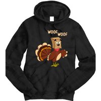 Thanksgiving Dog Costume Hilarious Turkey Woof Outfit Tie Dye Hoodie