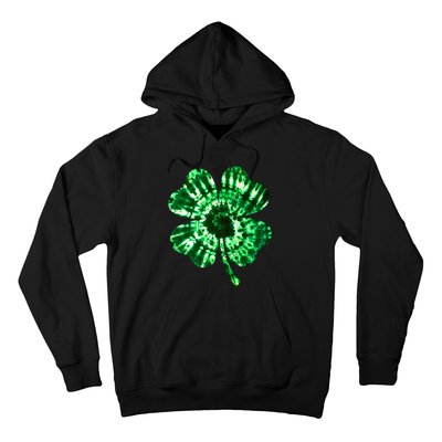 Tie Dye Clover St Patrick's Day Hoodie