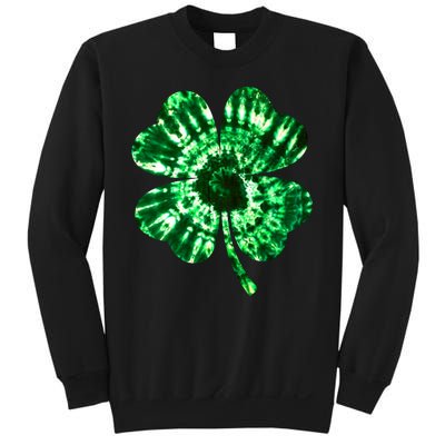 Tie Dye Clover St Patrick's Day Sweatshirt