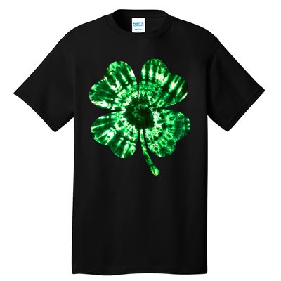 Tie Dye Clover St Patrick's Day Tall T-Shirt