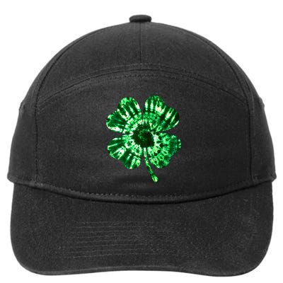 Tie Dye Clover St Patrick's Day 7-Panel Snapback Hat
