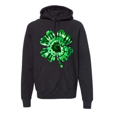 Tie Dye Clover St Patrick's Day Premium Hoodie