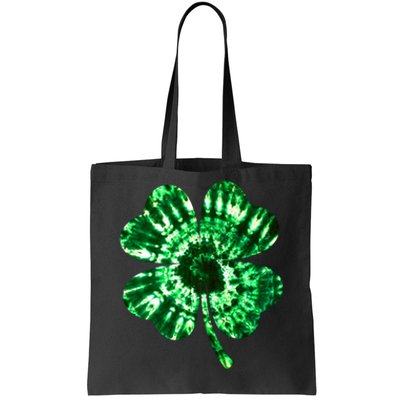 Tie Dye Clover St Patrick's Day Tote Bag