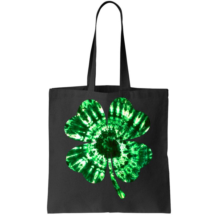 Tie Dye Clover St Patrick's Day Tote Bag