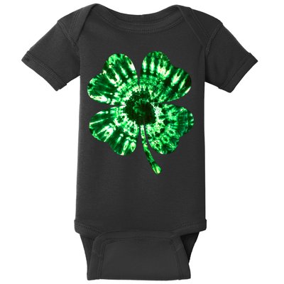 Tie Dye Clover St Patrick's Day Baby Bodysuit