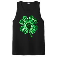 Tie Dye Clover St Patrick's Day PosiCharge Competitor Tank