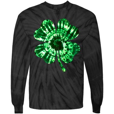 Tie Dye Clover St Patrick's Day Tie-Dye Long Sleeve Shirt