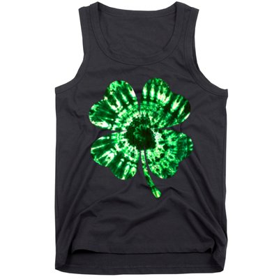 Tie Dye Clover St Patrick's Day Tank Top