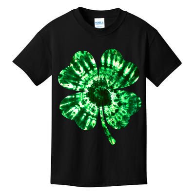 Tie Dye Clover St Patrick's Day Kids T-Shirt