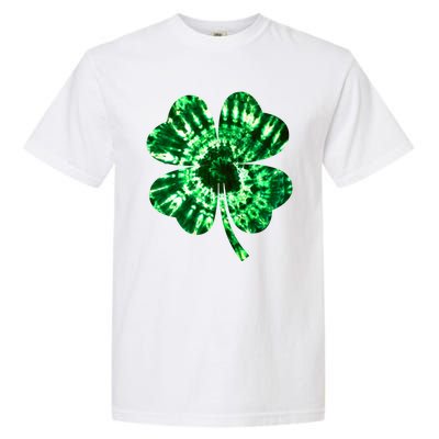 Tie Dye Clover St Patrick's Day Garment-Dyed Heavyweight T-Shirt