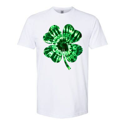 Tie Dye Clover St Patrick's Day Softstyle CVC T-Shirt