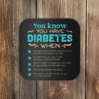 T1D Diabetes checklist Coaster