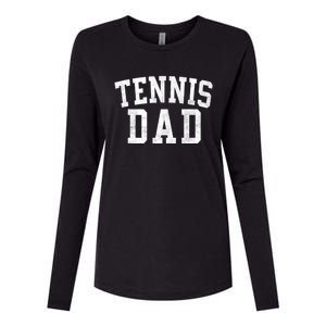 Tennis Dad Classic Bold Font FatherS Day Daddy Womens Cotton Relaxed Long Sleeve T-Shirt