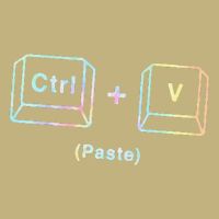 Tie Dye Ctrl  VPaste Copy Paste Set Father and Baby Button