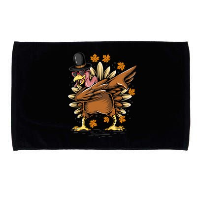 Thanksgiving Day Costume Gobble Pilgrim Dab Dabbing Turkey Cool Gift Microfiber Hand Towel