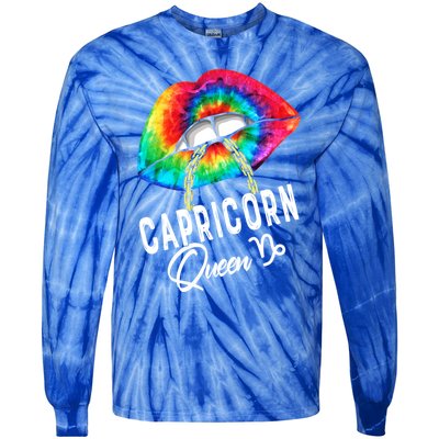 Tie Dye Capricorn Queen Lips Classic Gift Tie-Dye Long Sleeve Shirt